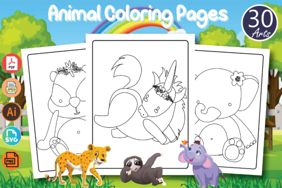 Animal Coloring Activity Book for Kids