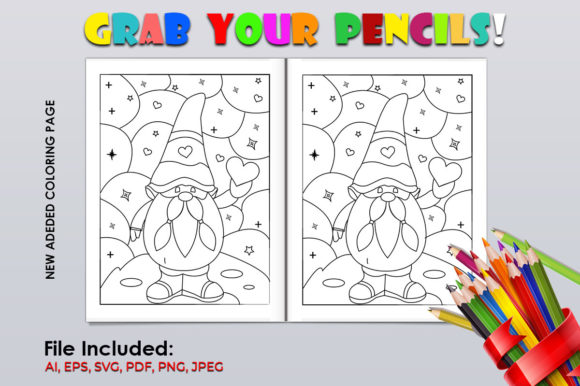 Cute Cartoon Gnome Coloring Page Vol 9