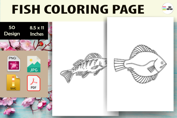 Fish Coloring Page 2 - KDP