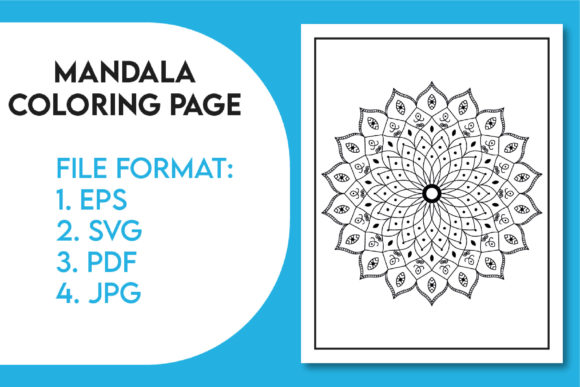 Mandala Coloring Page KDP Graphics