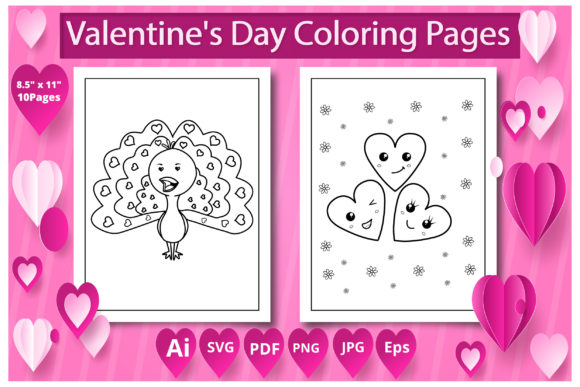 Valentine's Day Coloring Pages Graphics